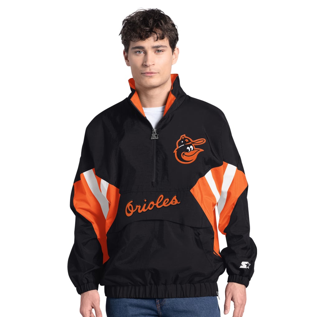 Baltimore Orioles Starter Cooperstown Chief Half-Zip Pullover - Black